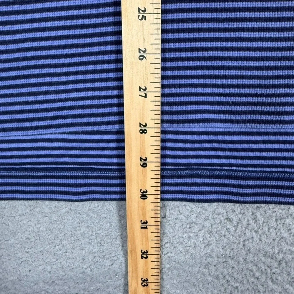 Polo Ralph Lauren Shirt Mens XXL Blue Striped Knit Sport Loop‎ Collar Preppy